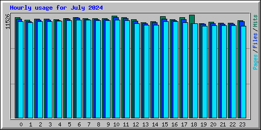 Hourly usage for July 2024